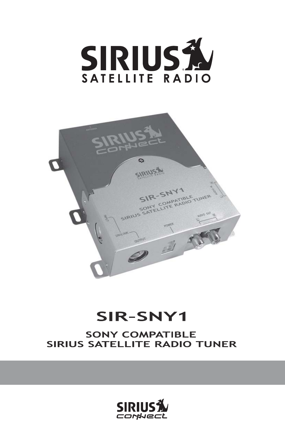 Sirius Satellite Radio SIRIUS SiriusConnect SIR-SNY1 User Manual | 16 pages