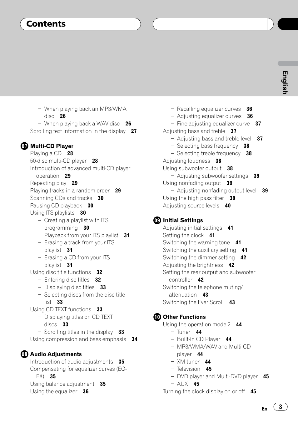 Sirius Satellite Radio DEH-P6700MP User Manual | Page 3 / 66