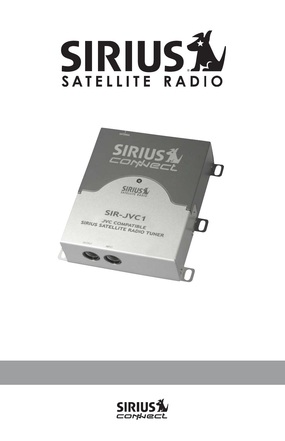 Sirius Satellite Radio SIR-JVC1 User Manual | 14 pages