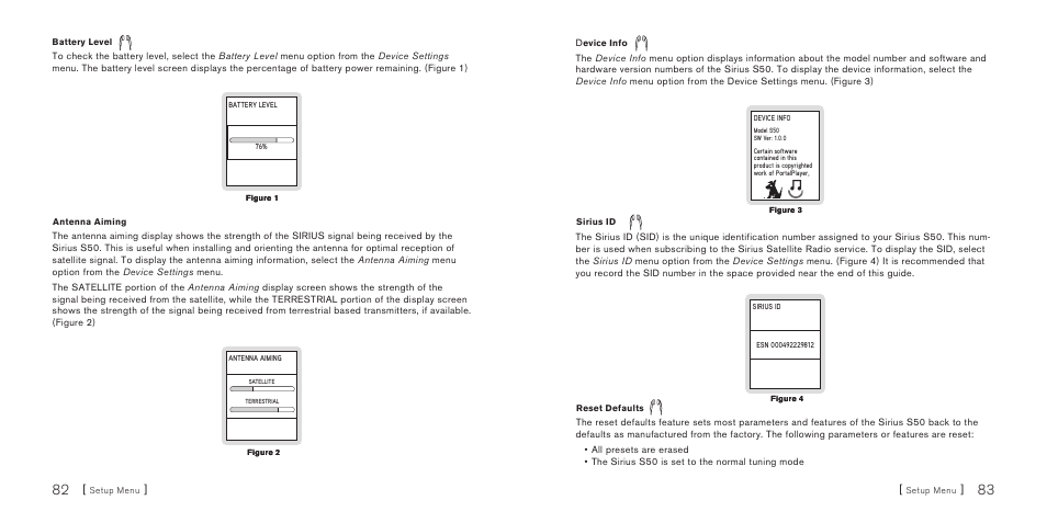 Sirius Satellite Radio S50 User Manual | Page 43 / 58