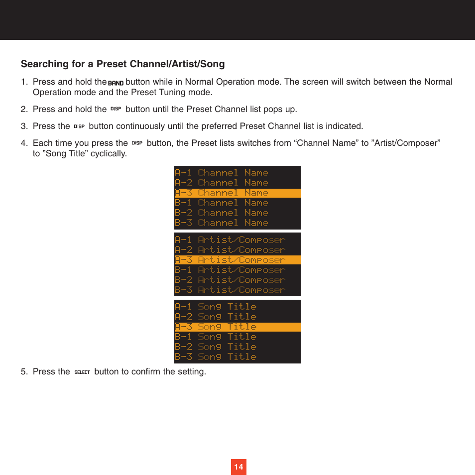 Sirius Satellite Radio XTR2CK User Manual | Page 18 / 44