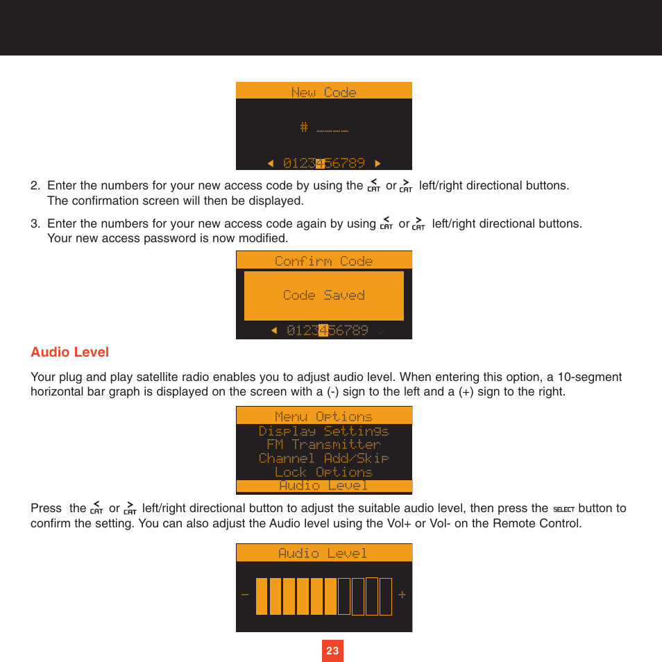 Sirius Satellite Radio XTR2CK User Manual | Page 27 / 44