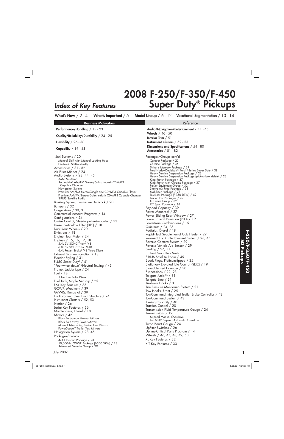 Sirius Satellite Radio Super Duty F-450 User Manual | 80 pages