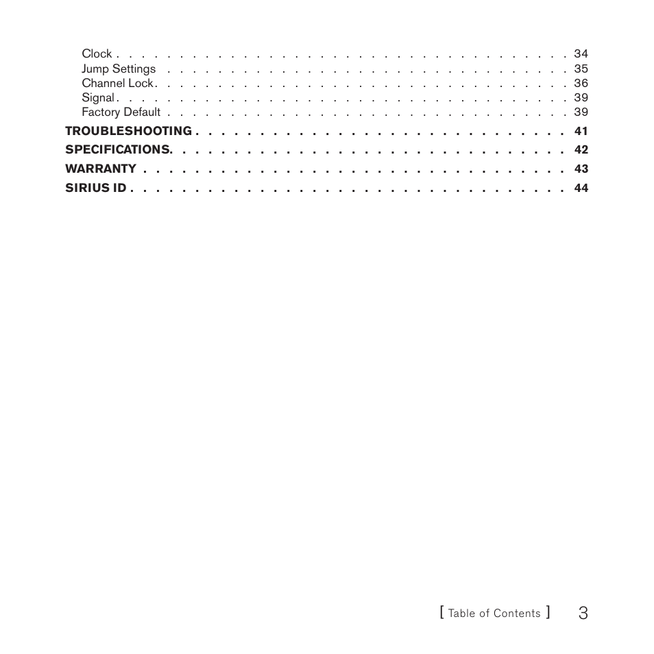 Sirius Satellite Radio SV3TK1C User Manual | Page 5 / 48