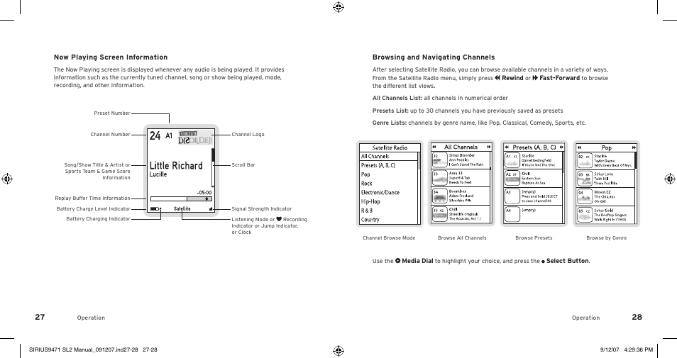 Sirius Satellite Radio Stiletto 2 SL2UG022508 User Manual | Page 16 / 54