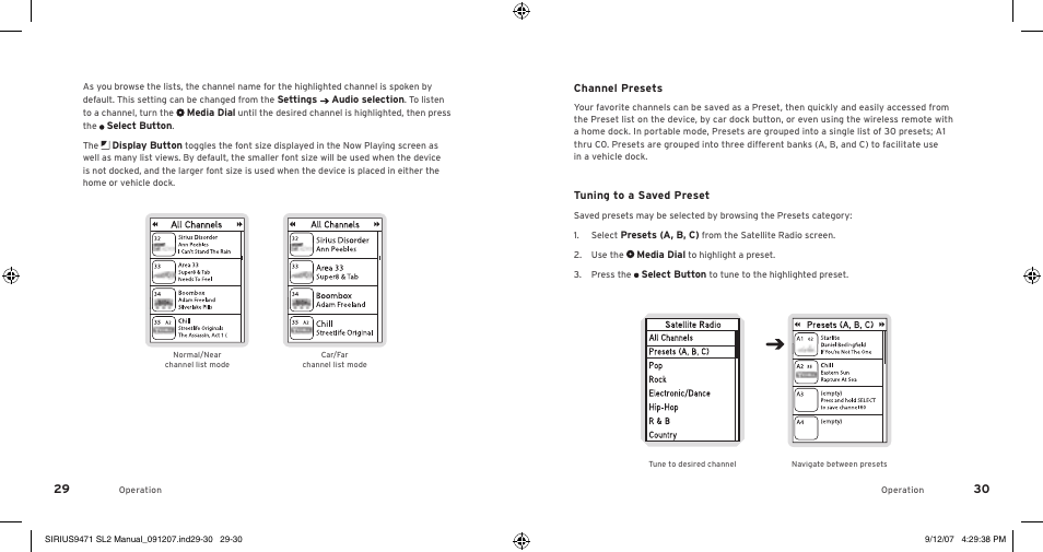 Sirius Satellite Radio Stiletto 2 SL2UG022508 User Manual | Page 17 / 54
