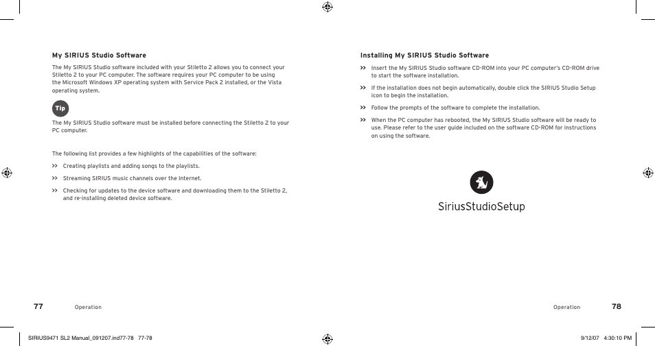 Sirius Satellite Radio Stiletto 2 SL2UG022508 User Manual | Page 41 / 54