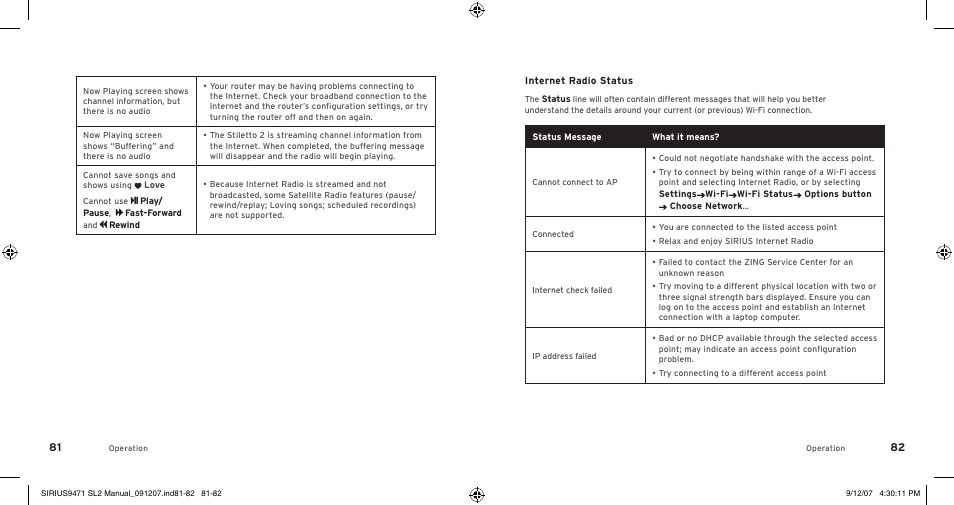 Sirius Satellite Radio Stiletto 2 SL2UG022508 User Manual | Page 43 / 54
