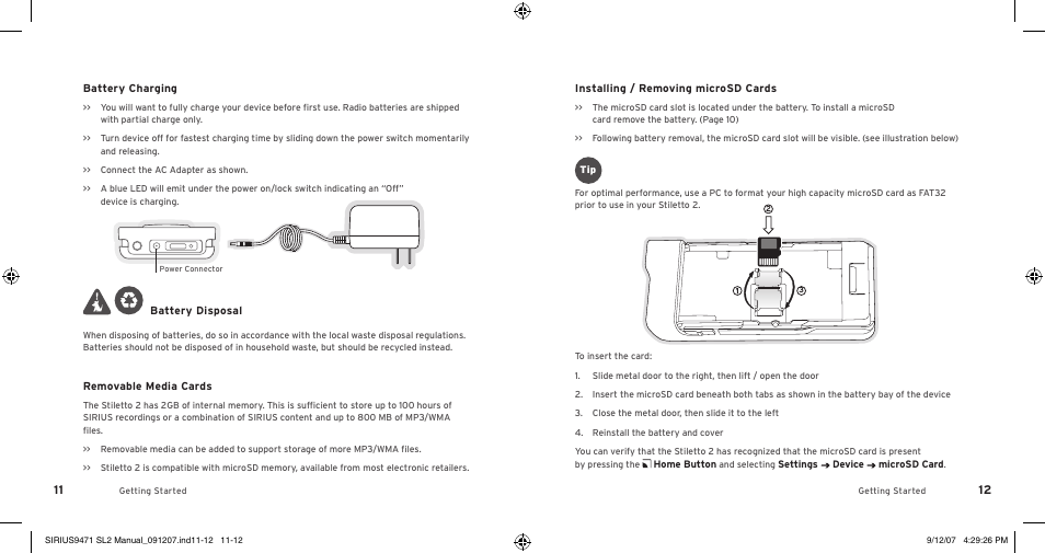 Sirius Satellite Radio Stiletto 2 SL2UG022508 User Manual | Page 8 / 54