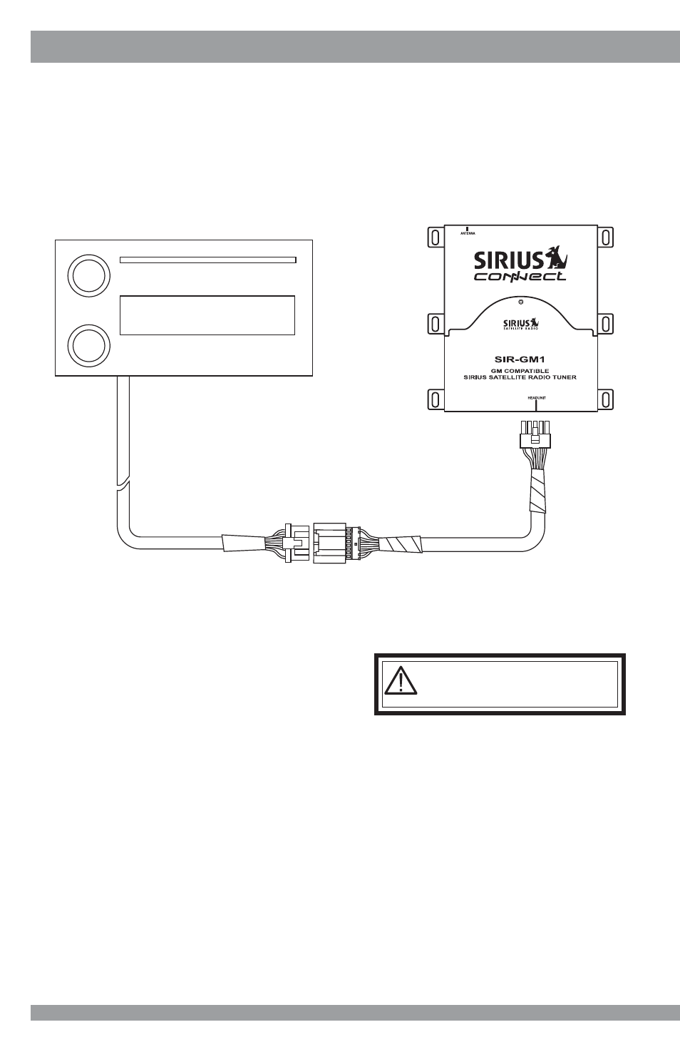 System connection examples | Sirius Satellite Radio SIR-GM1 User Manual | Page 10 / 14