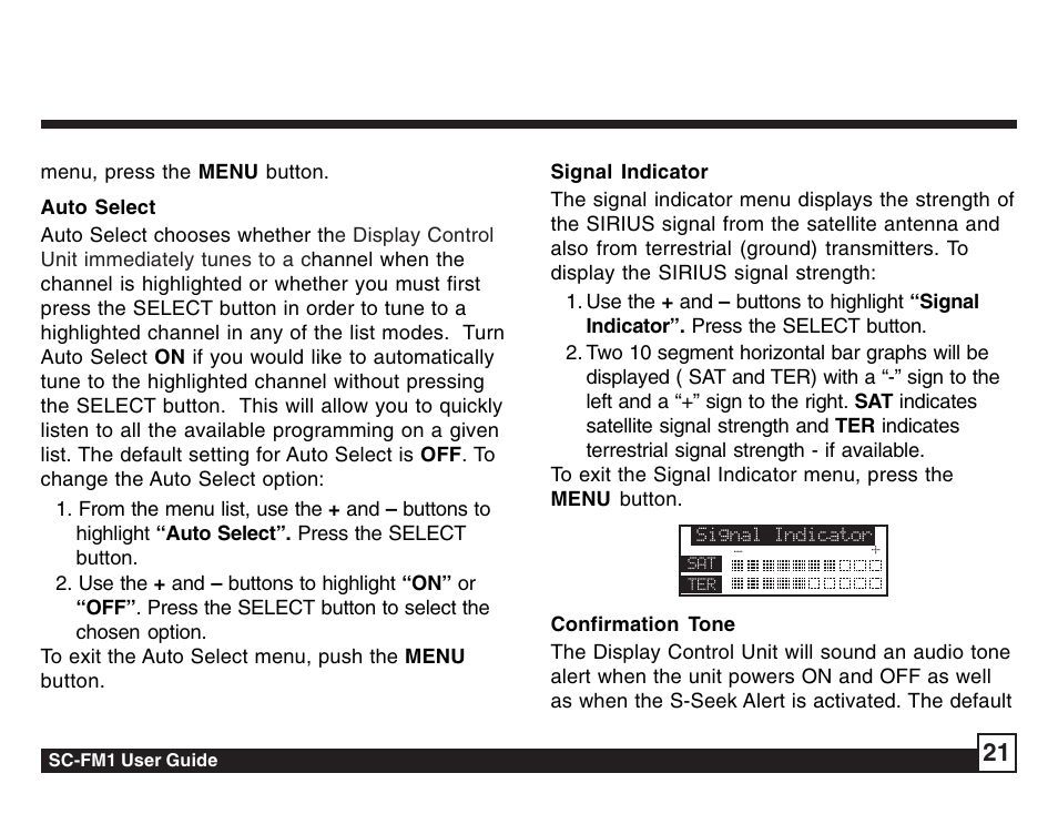 Sirius Satellite Radio Sirius Starbase SC-FM1 User Manual | Page 21 / 36