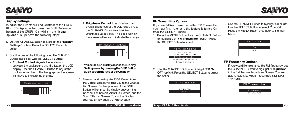Sirius Satellite Radio SIRIUS STILETTO 10 User Manual | Page 12 / 20