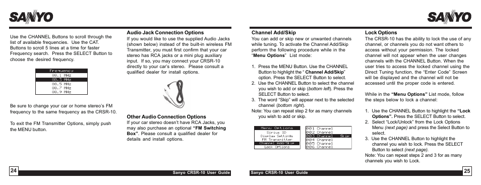 Sirius Satellite Radio SIRIUS STILETTO 10 User Manual | Page 13 / 20