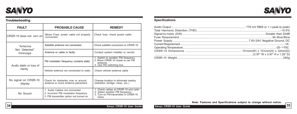 Sirius Satellite Radio SIRIUS STILETTO 10 User Manual | Page 18 / 20