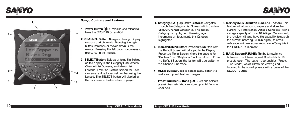 Sirius Satellite Radio SIRIUS STILETTO 10 User Manual | Page 6 / 20