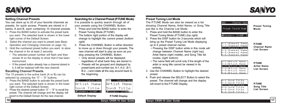 Sirius Satellite Radio SIRIUS STILETTO 10 User Manual | Page 9 / 20