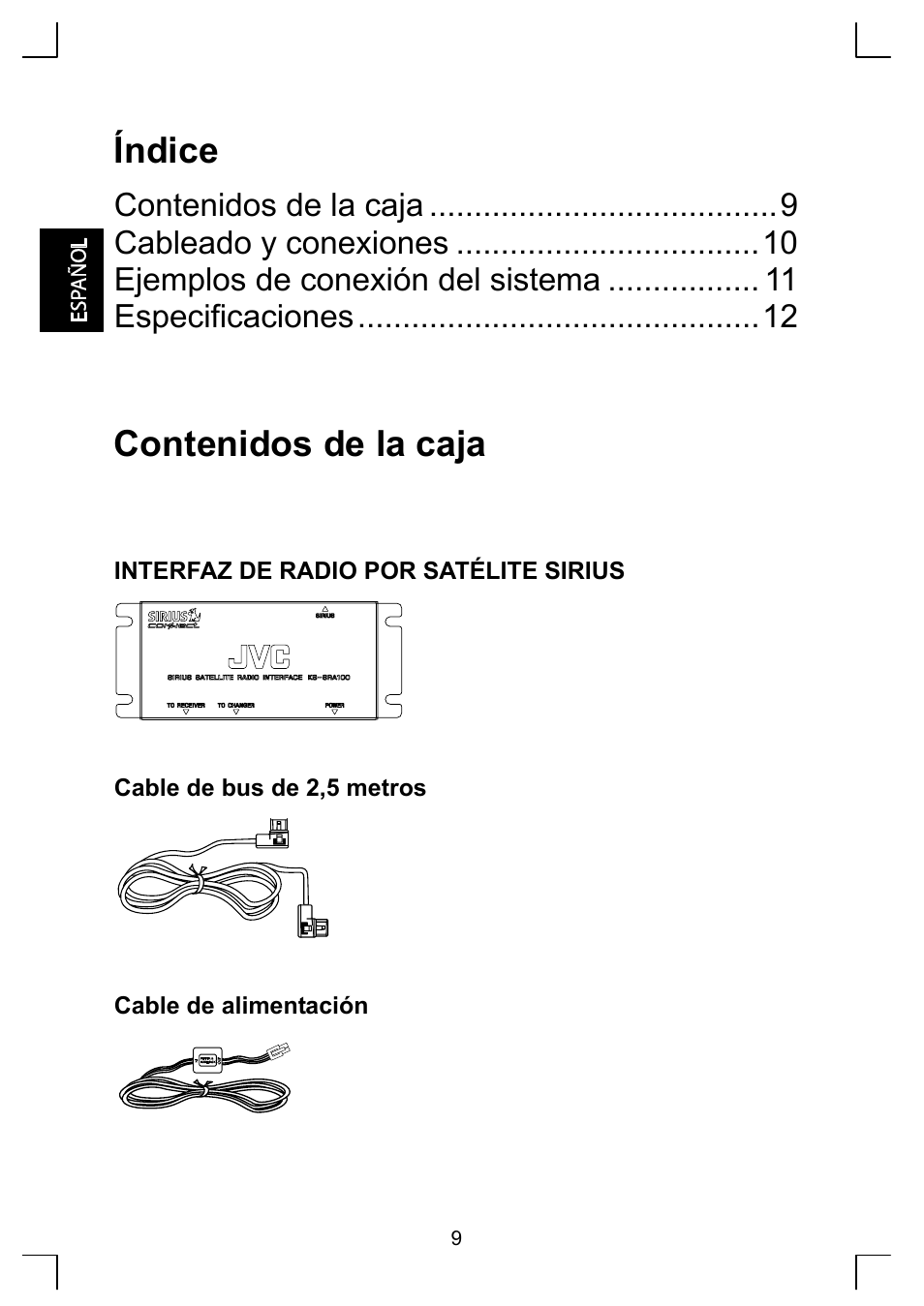 Sirius Satellite Radio KS-SRA100 User Manual | Page 10 / 20