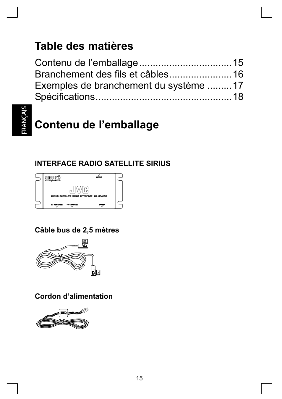 Sirius Satellite Radio KS-SRA100 User Manual | Page 16 / 20