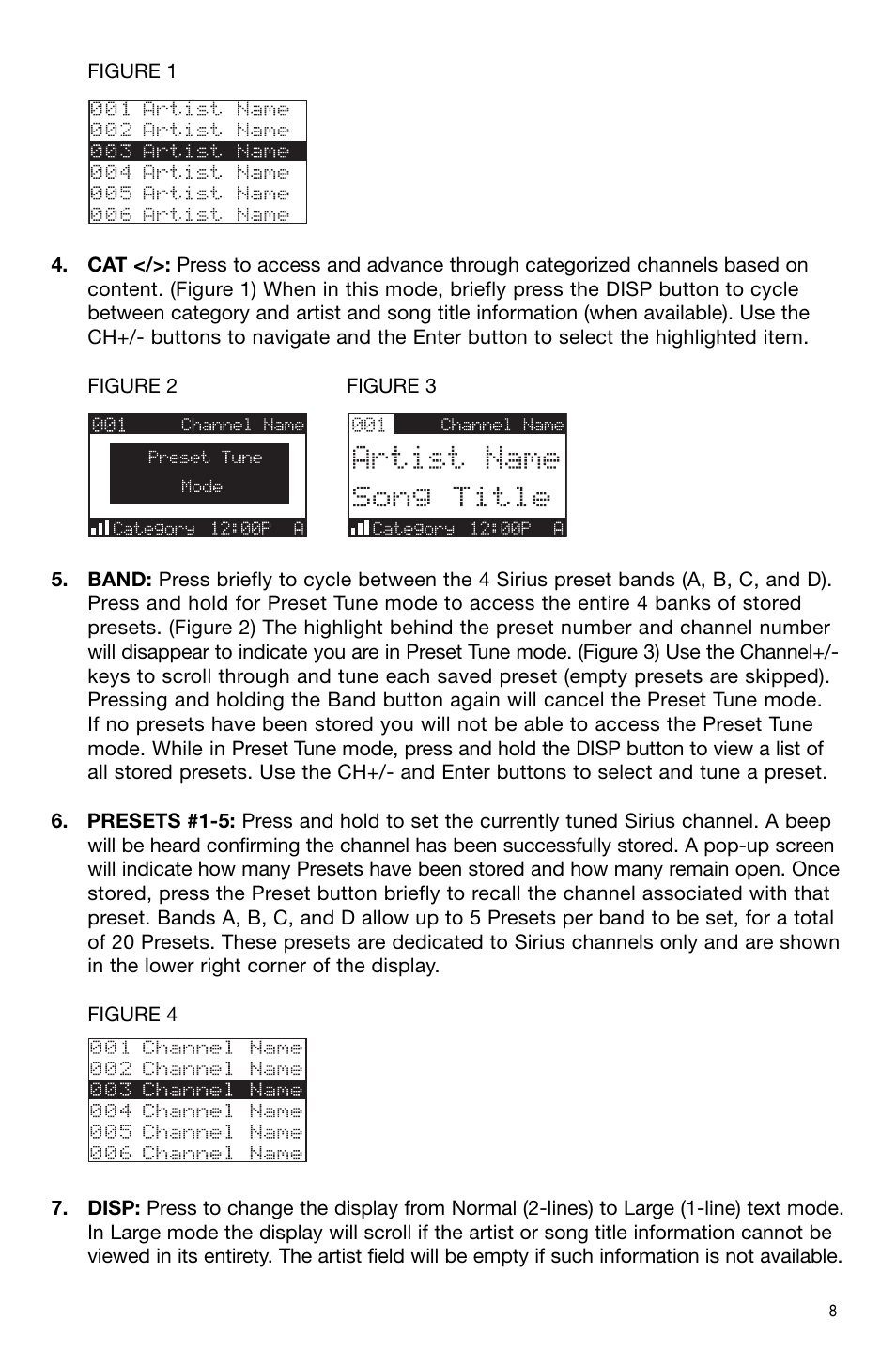 Sirius Satellite Radio Model Satellite User Manual | Page 9 / 20