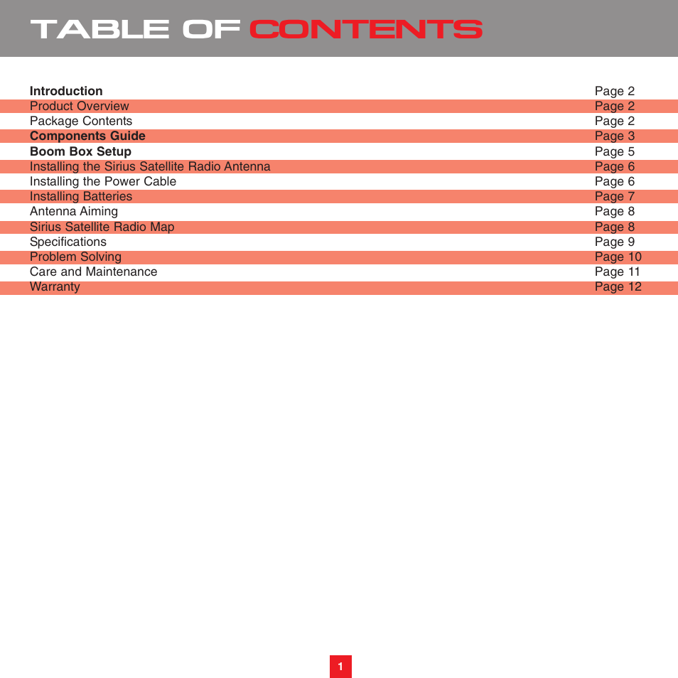 Sirius Satellite Radio XS075 User Manual | Page 6 / 20