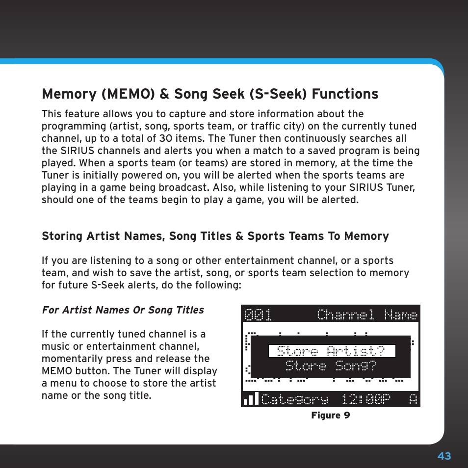 Sirius Satellite Radio SRH2000 User Manual | Page 43 / 98