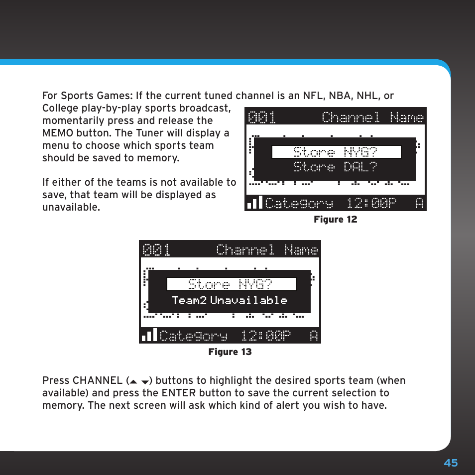 Sirius Satellite Radio SRH2000 User Manual | Page 45 / 98