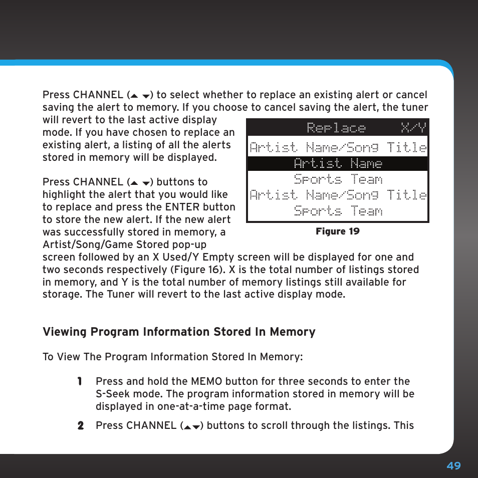 Sirius Satellite Radio SRH2000 User Manual | Page 49 / 98