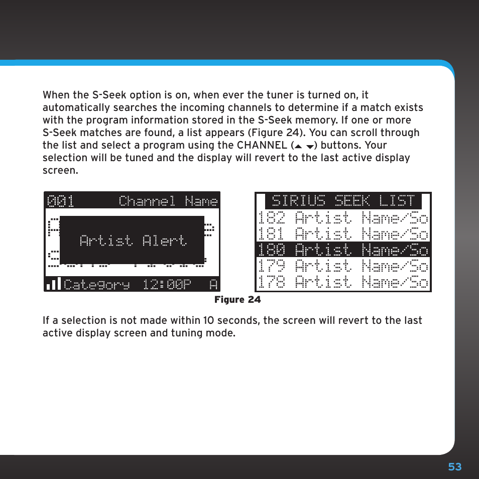 Sirius Satellite Radio SRH2000 User Manual | Page 53 / 98