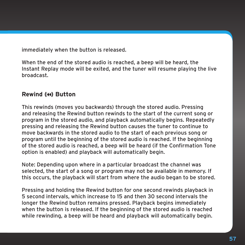 Sirius Satellite Radio SRH2000 User Manual | Page 57 / 98