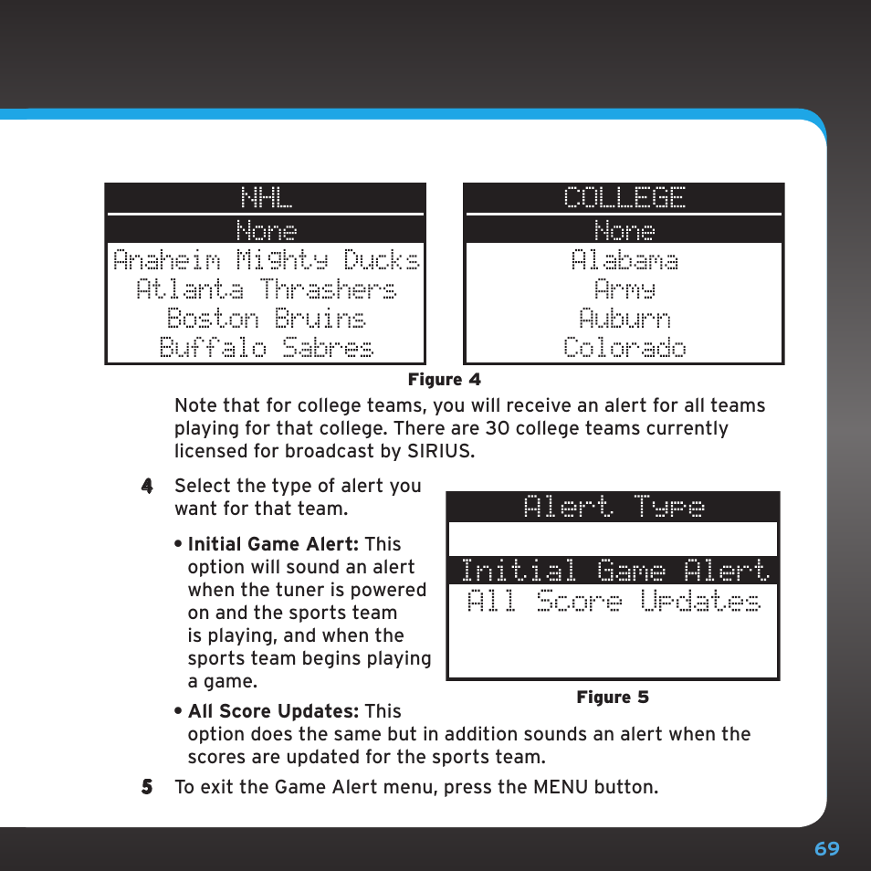 Sirius Satellite Radio SRH2000 User Manual | Page 69 / 98