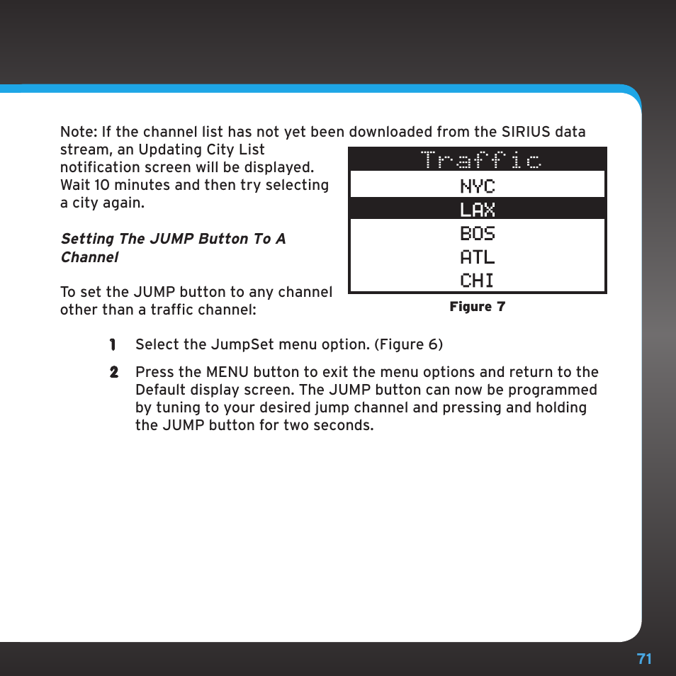Sirius Satellite Radio SRH2000 User Manual | Page 71 / 98