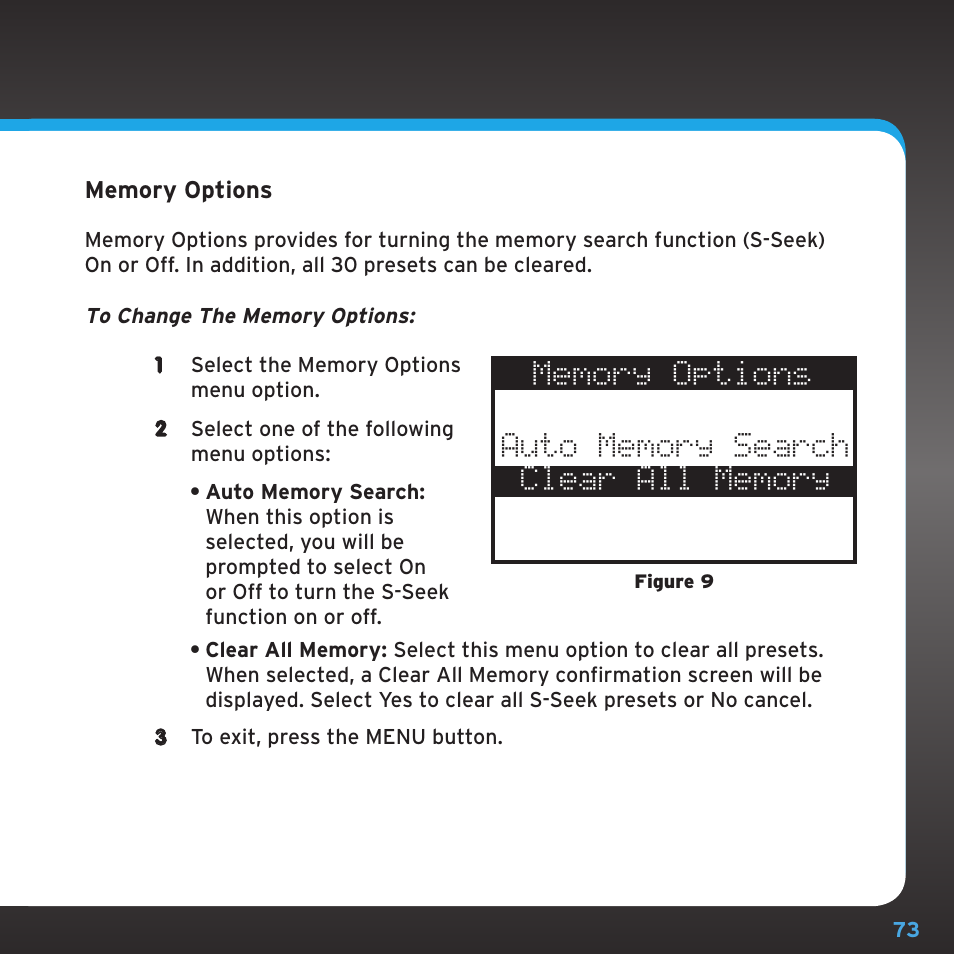 Sirius Satellite Radio SRH2000 User Manual | Page 73 / 98