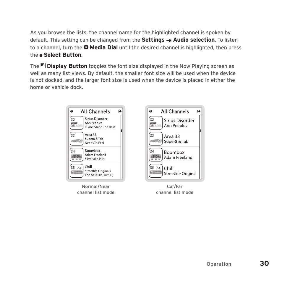 Sirius Satellite Radio SIRIUS STILETTO 2 Model SLV2 User Manual | Page 33 / 144