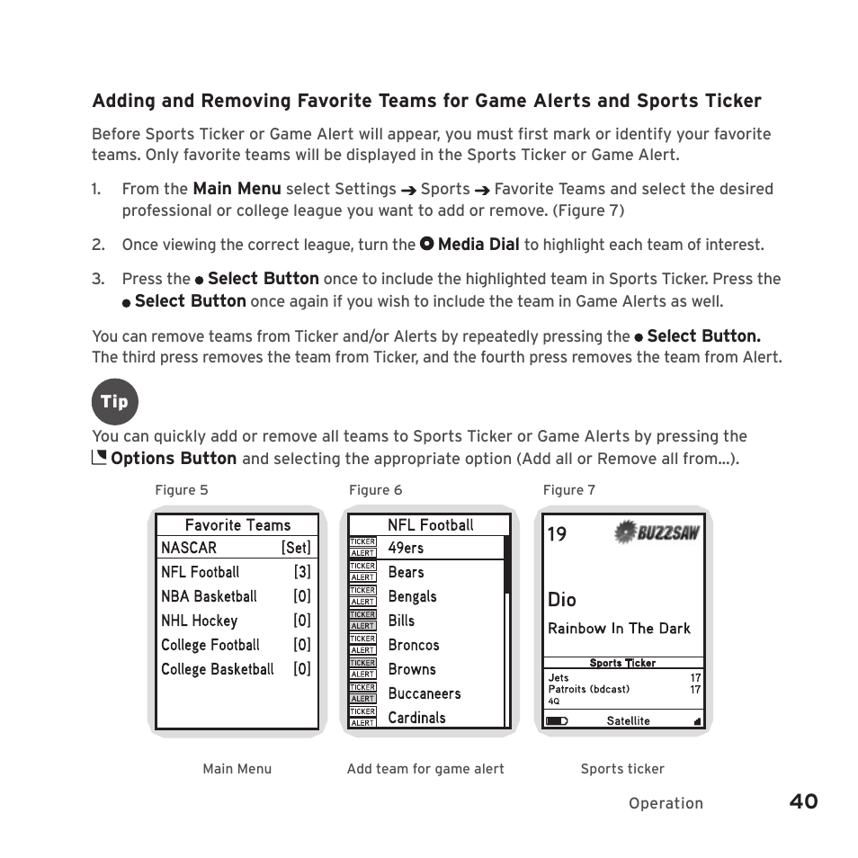 Sirius Satellite Radio SIRIUS STILETTO 2 Model SLV2 User Manual | Page 43 / 144