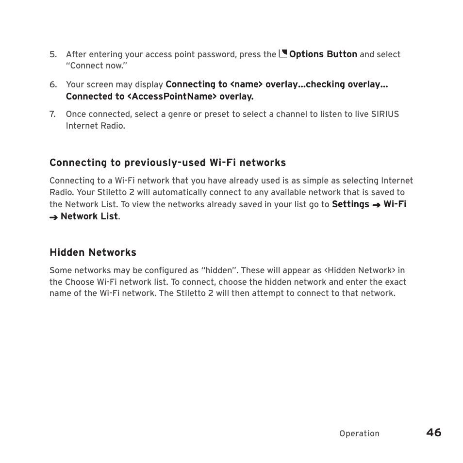 Sirius Satellite Radio SIRIUS STILETTO 2 Model SLV2 User Manual | Page 49 / 144