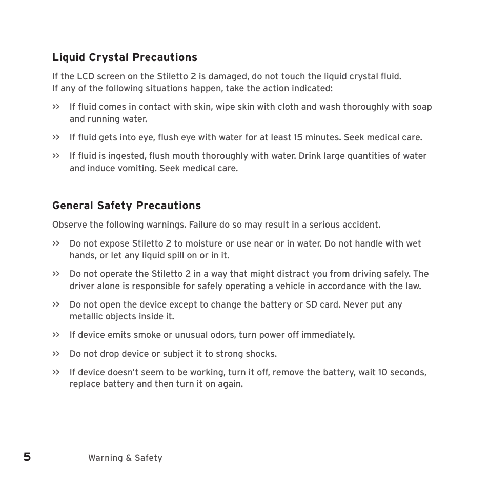 Sirius Satellite Radio SIRIUS STILETTO 2 Model SLV2 User Manual | Page 8 / 144