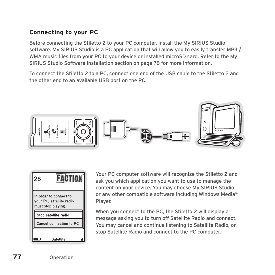 Sirius Satellite Radio SIRIUS STILETTO 2 Model SLV2 User Manual | Page 80 / 144