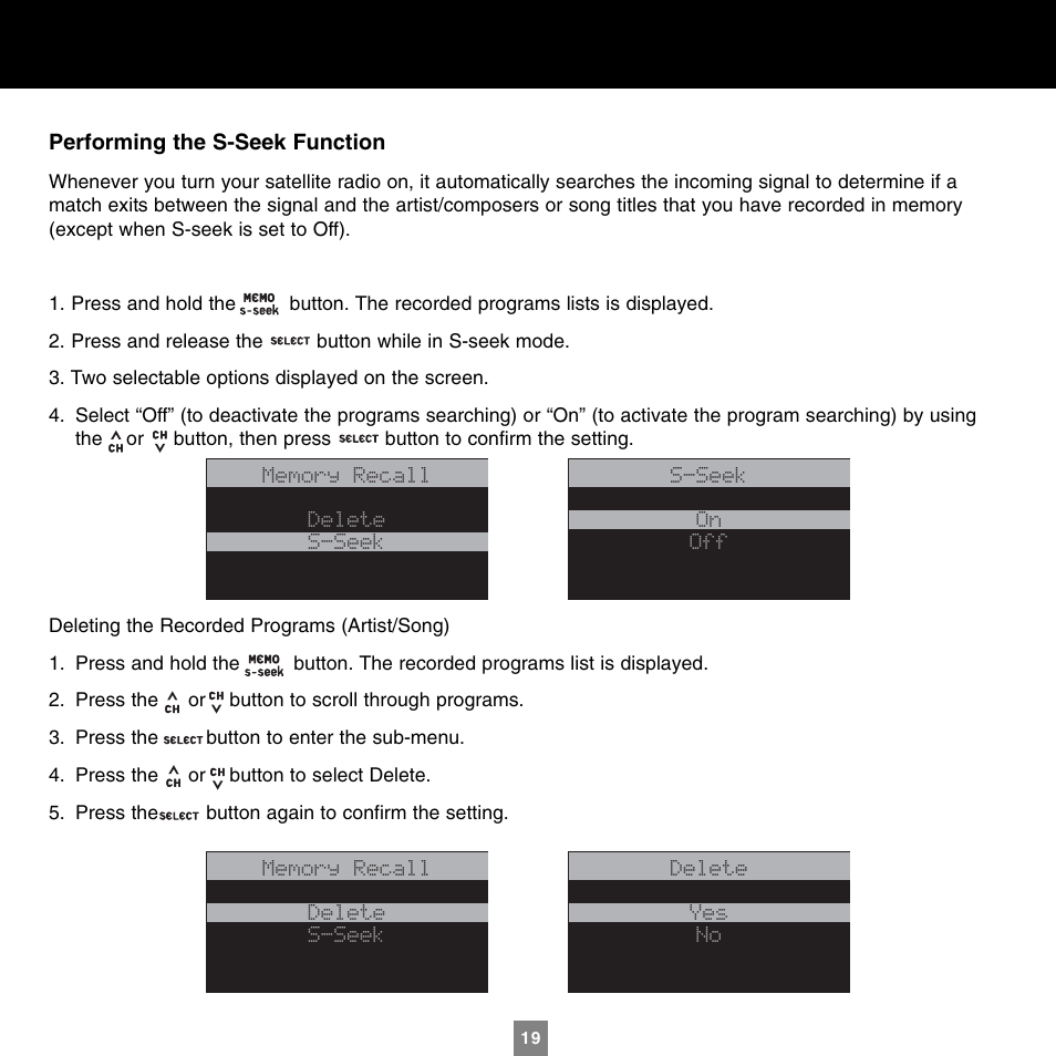 Sirius Satellite Radio XTR1 User Manual | Page 23 / 44