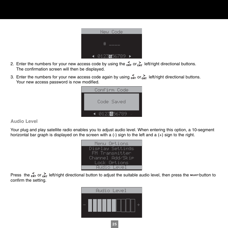 Sirius Satellite Radio XTR1 User Manual | Page 29 / 44