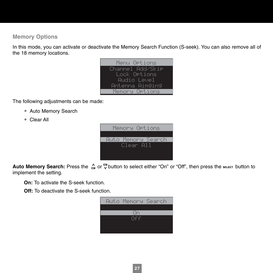 Sirius Satellite Radio XTR1 User Manual | Page 31 / 44