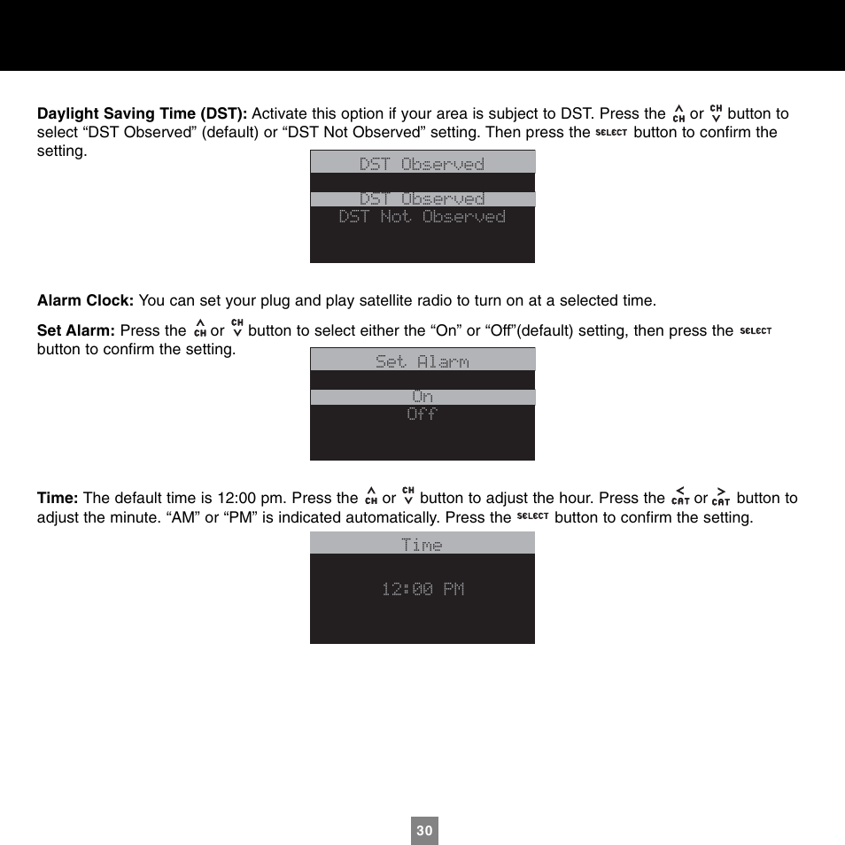 Sirius Satellite Radio XTR1 User Manual | Page 34 / 44