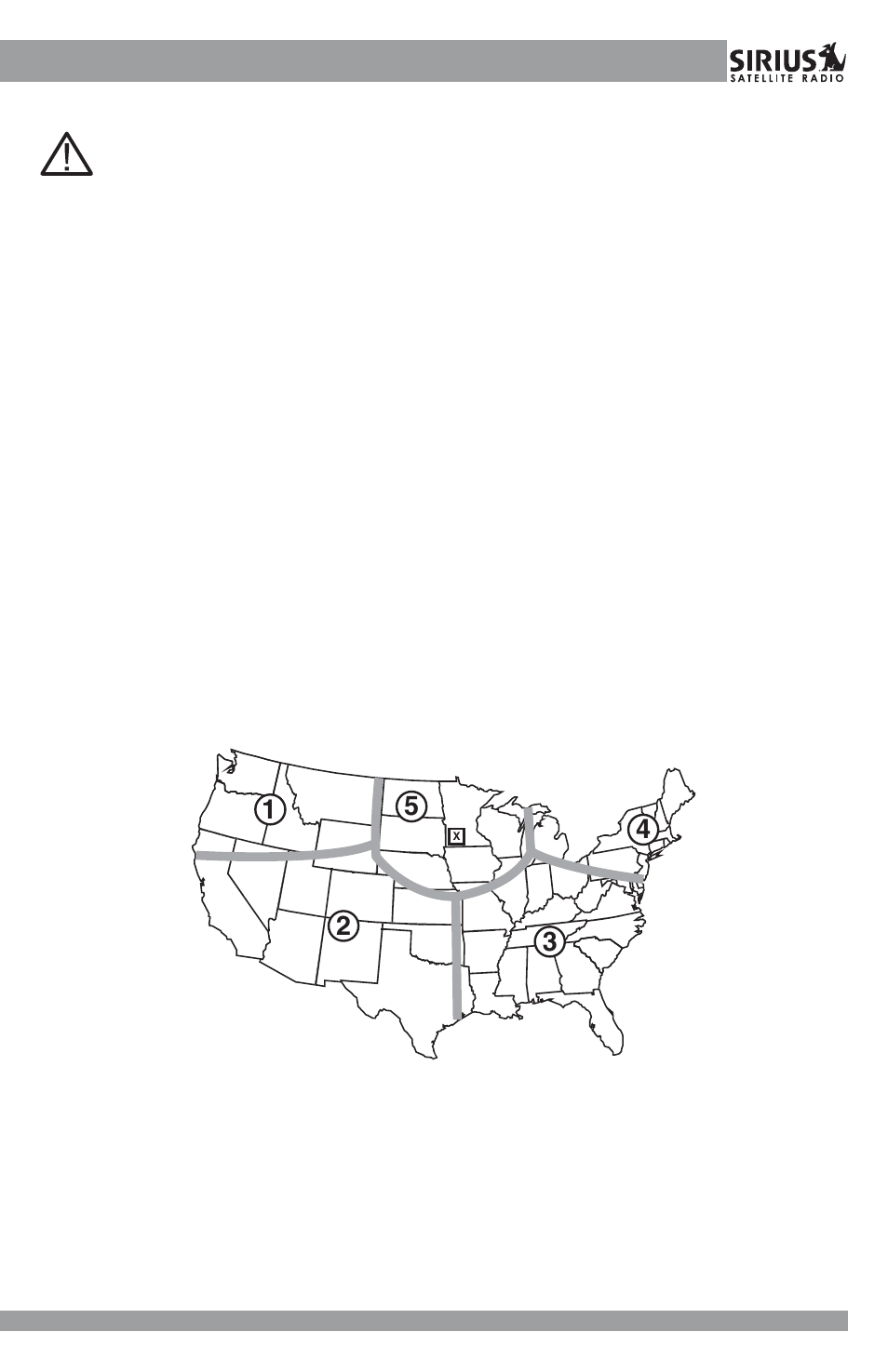 Caution and warnings, Antenna location | Sirius Satellite Radio SHA1 User Manual | Page 3 / 12