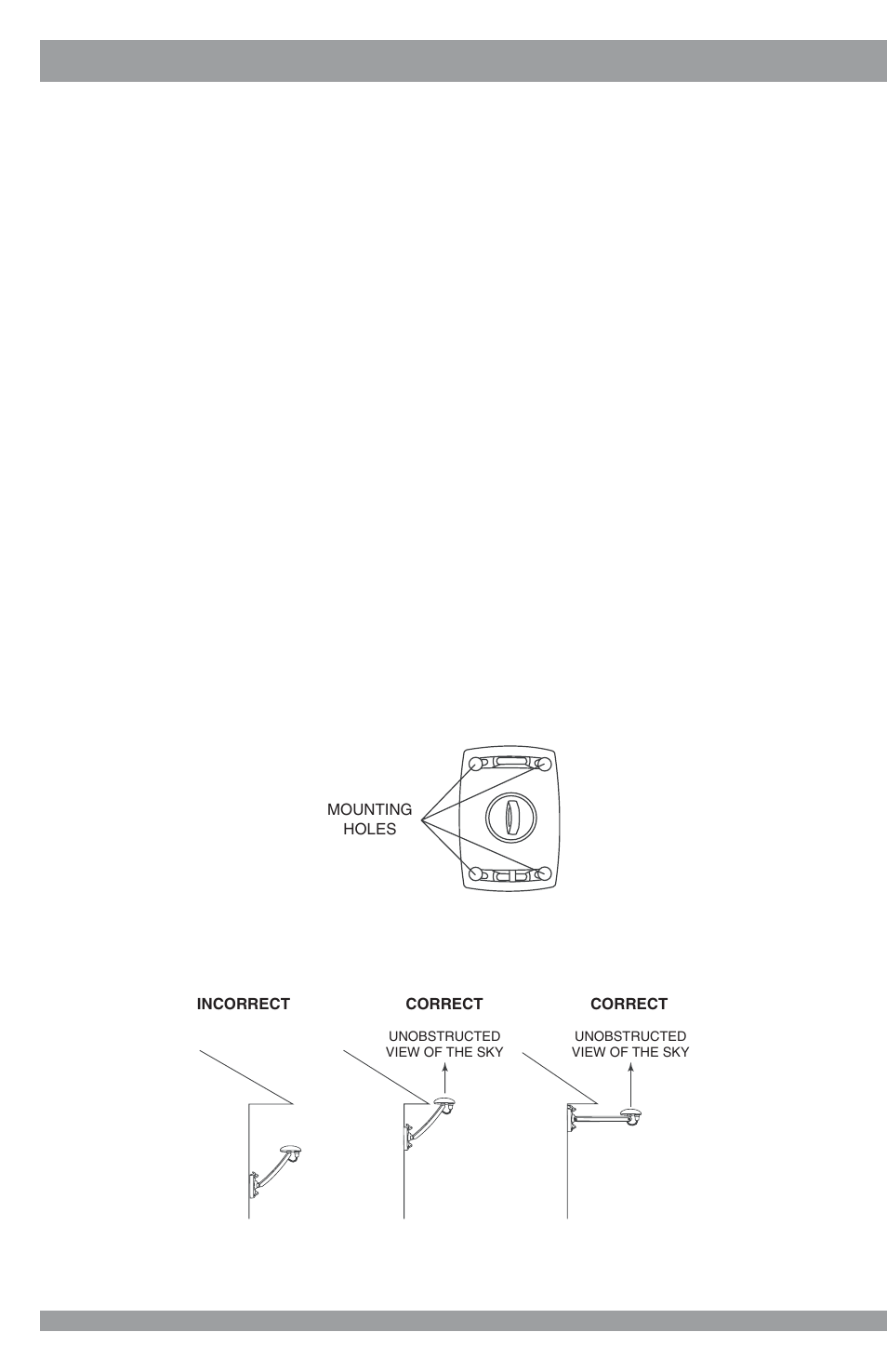 Antenna installation, Wall mount | Sirius Satellite Radio SHA1 User Manual | Page 4 / 12