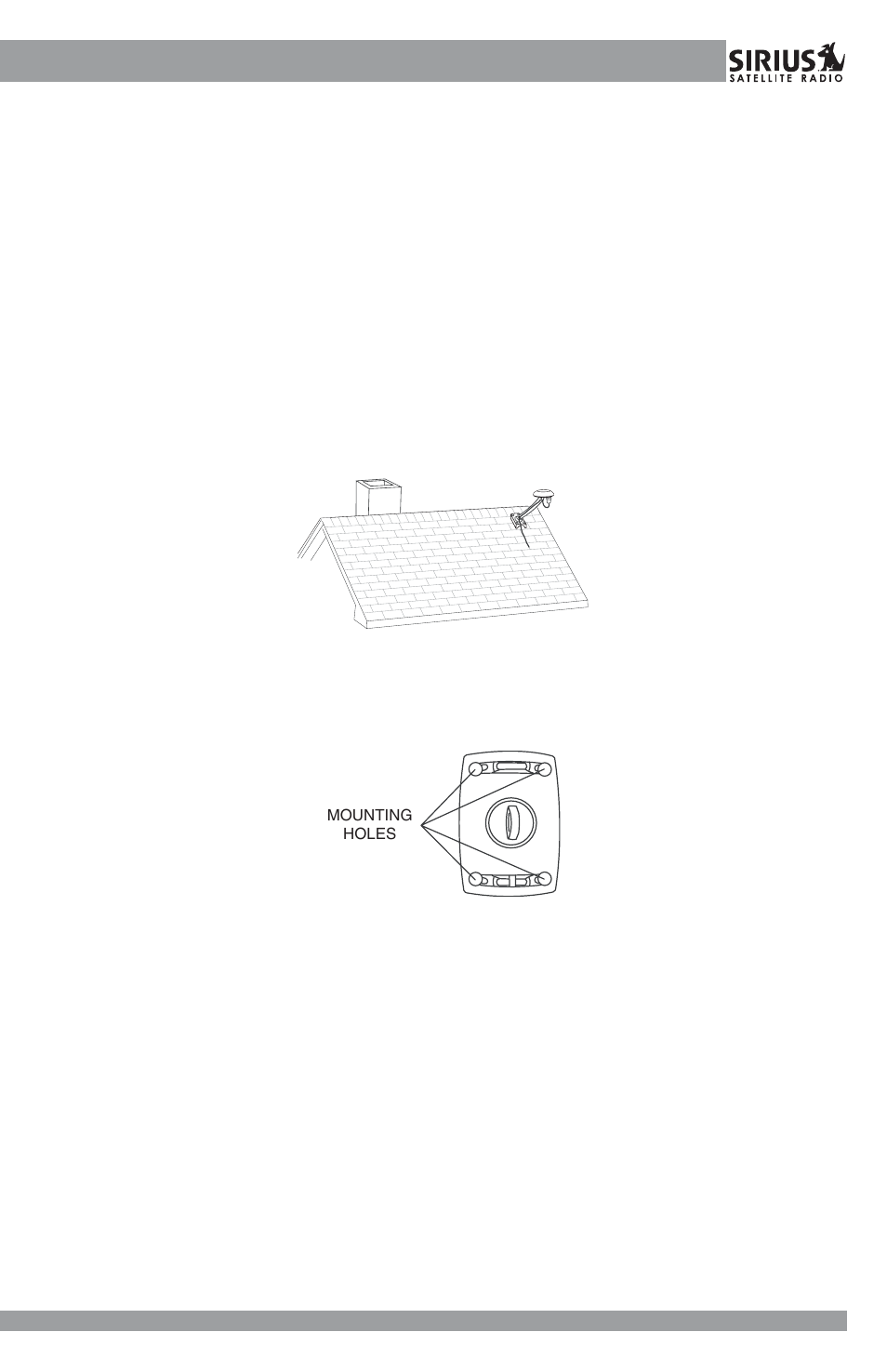 Roof mount, Mast mount | Sirius Satellite Radio SHA1 User Manual | Page 5 / 12