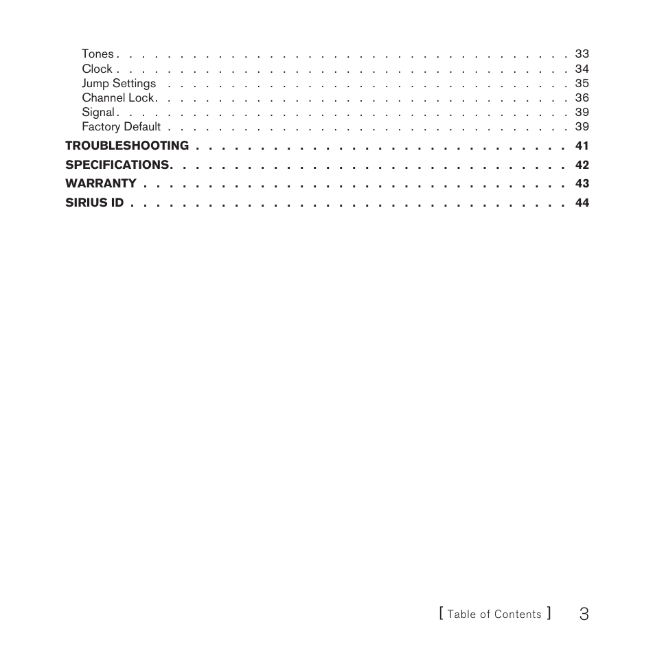 Sirius Satellite Radio SV3 User Manual | Page 5 / 48