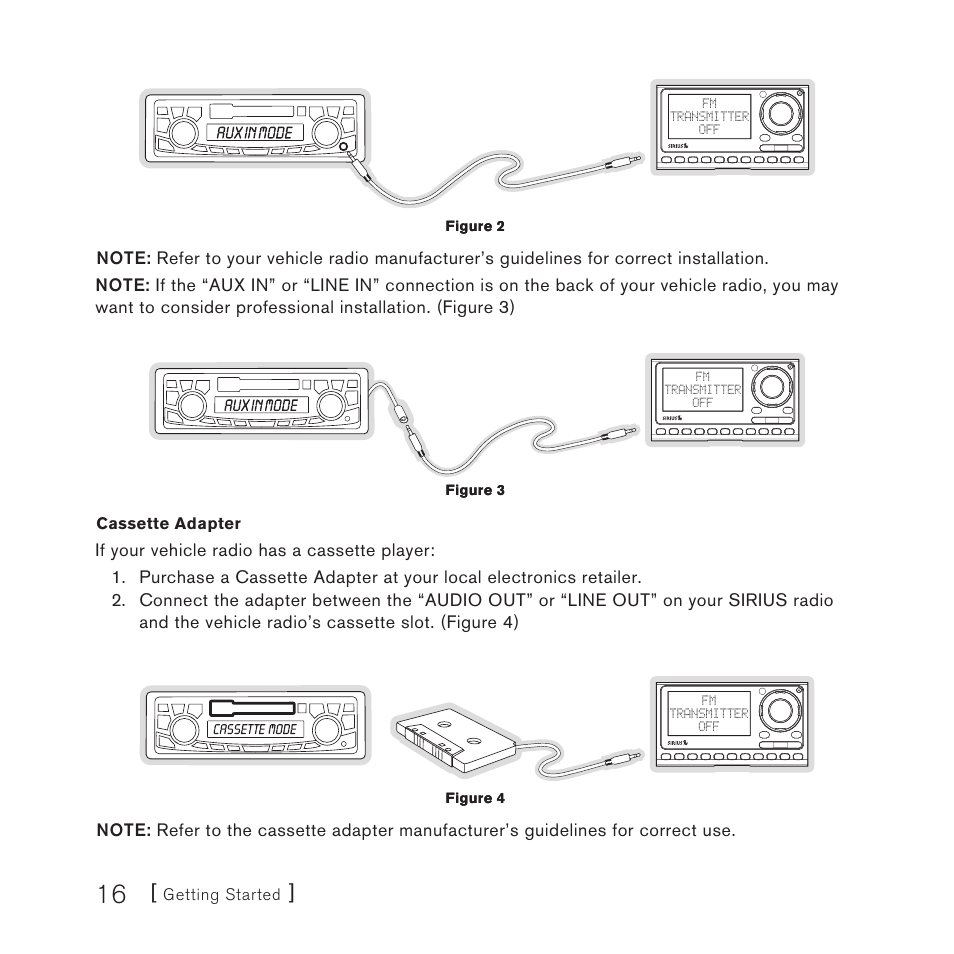 Sirius Satellite Radio SP3 User Manual | Page 16 / 58