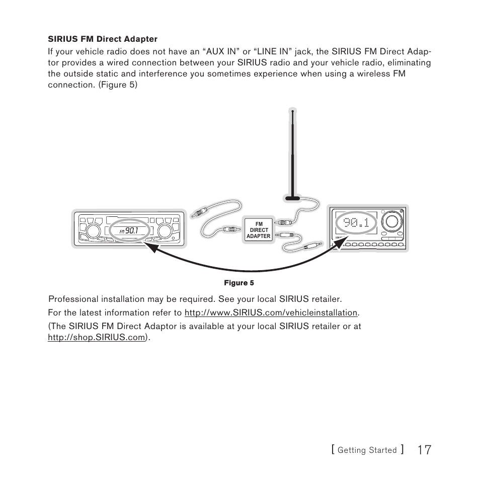 Sirius Satellite Radio SP3 User Manual | Page 17 / 58