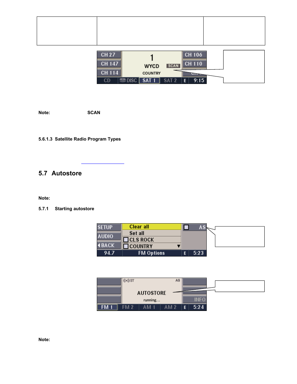 7 autostore | Sirius Satellite Radio Chrysler Radio Navigation System RB4 User Manual | Page 31 / 86