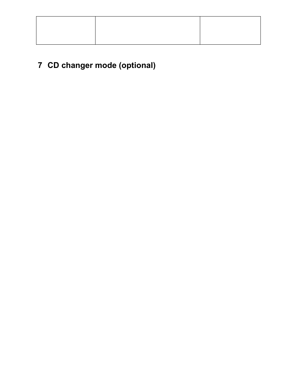 Changer mode, 7 cd changer mode (optional) | Sirius Satellite Radio Chrysler Radio Navigation System RB4 User Manual | Page 38 / 86