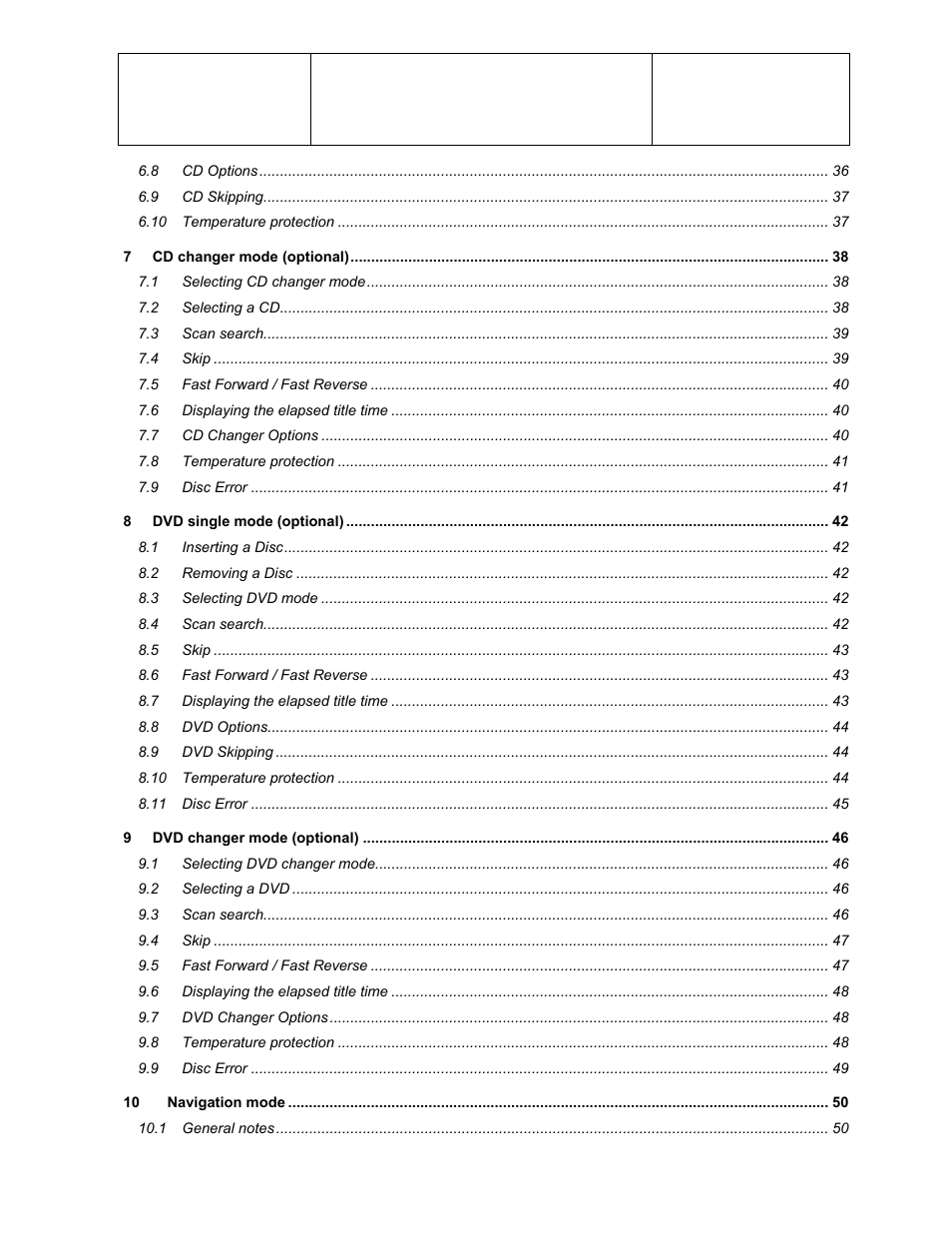 Sirius Satellite Radio Chrysler Radio Navigation System RB4 User Manual | Page 4 / 86